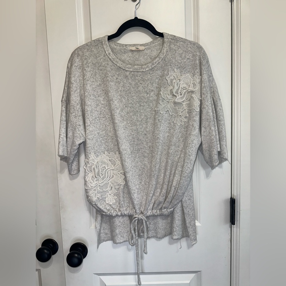 Hummingbird Grey Sweater Top